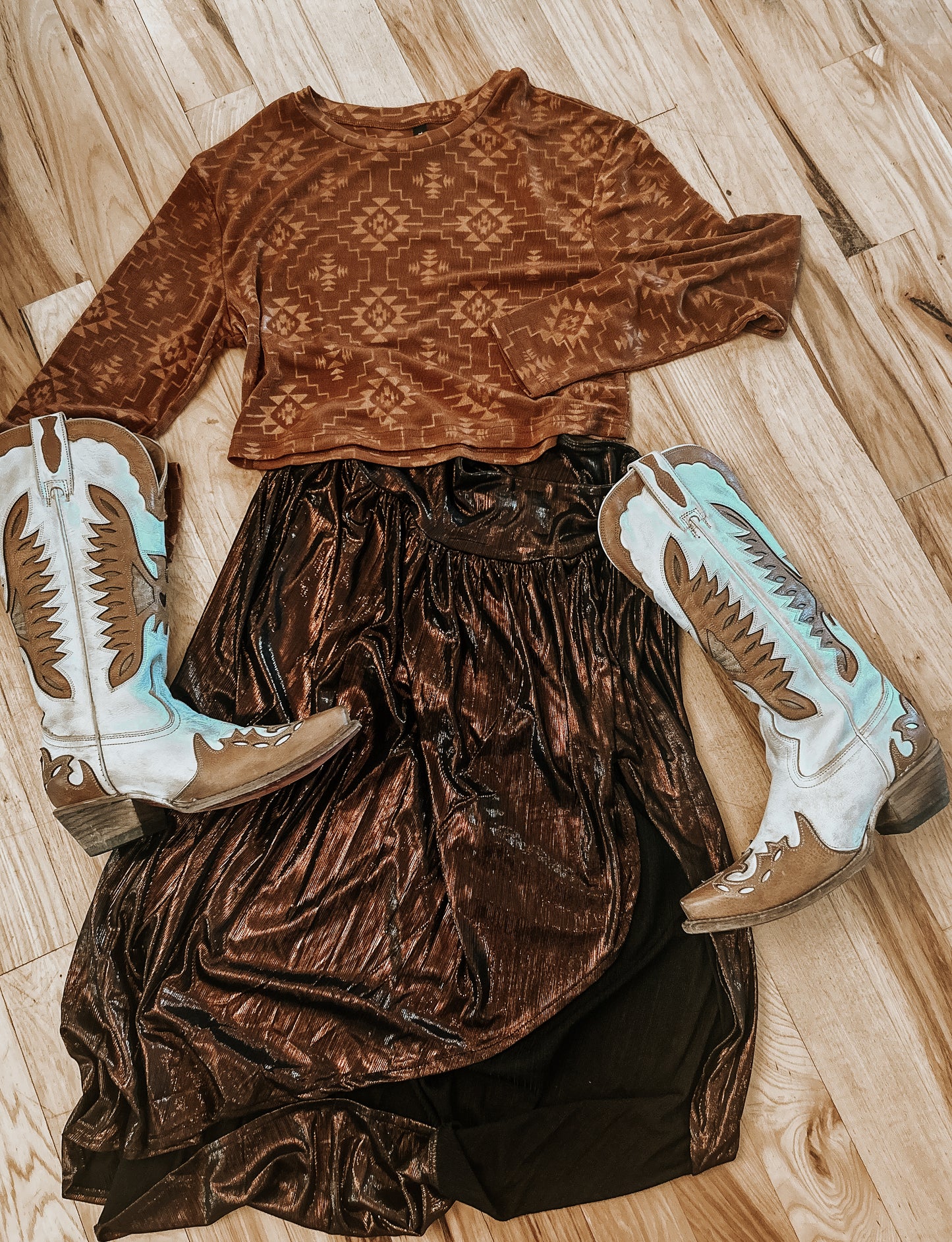 Charged Up Copper Skirt