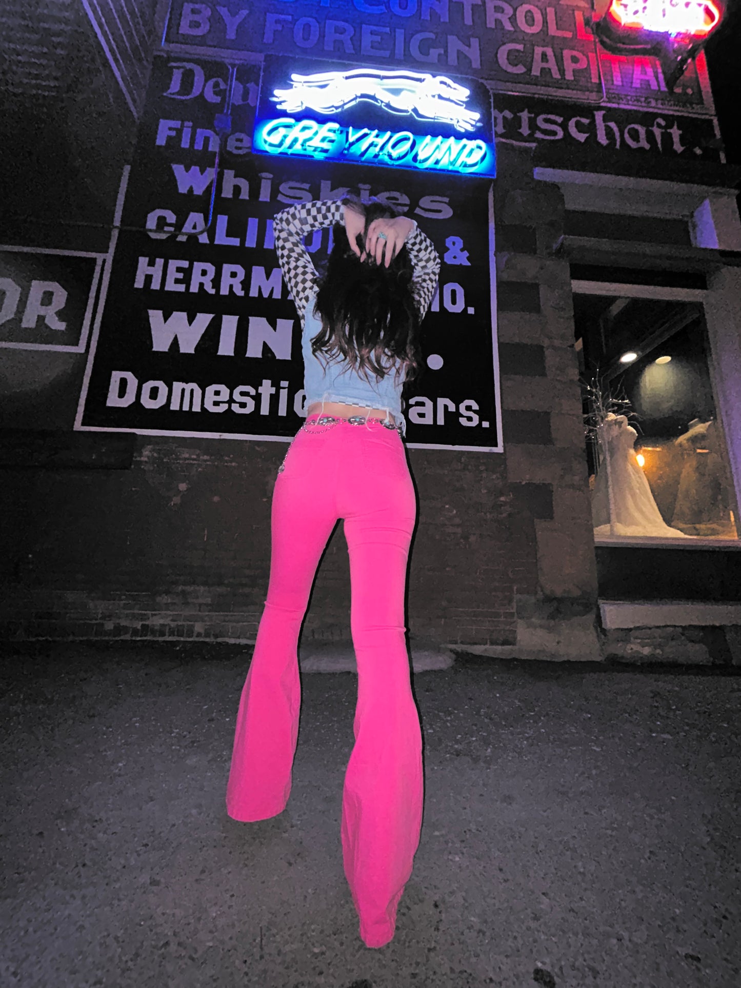 Neon Alley Pink Flares