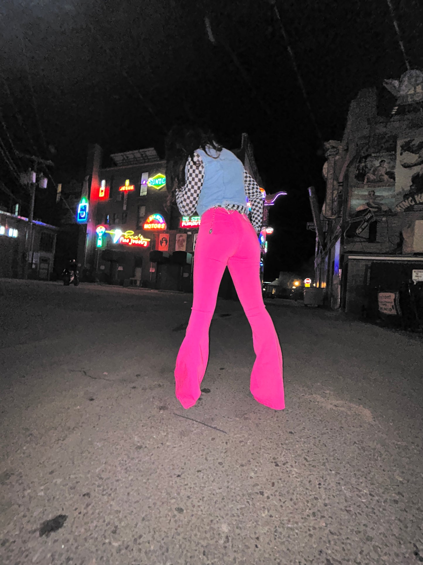 Neon Alley Pink Flares